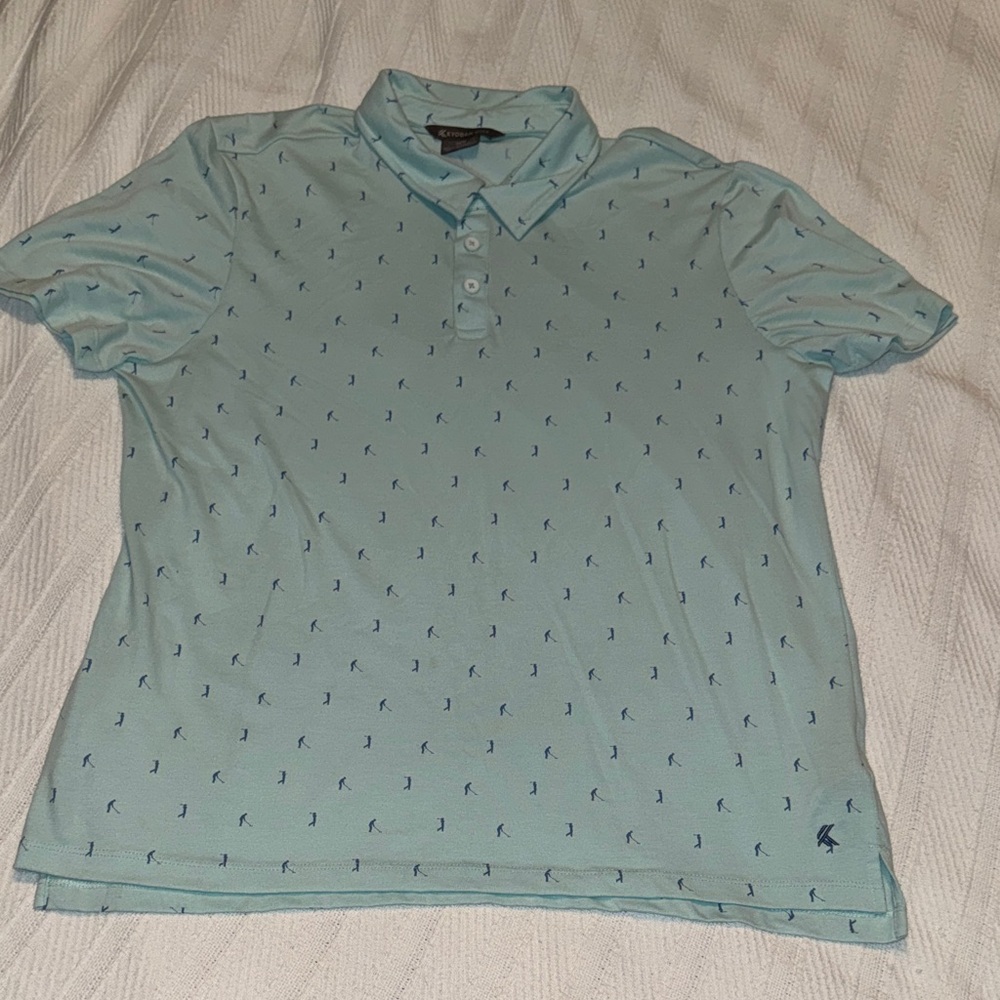 Kyodan Golf Patterned Polo Shirt